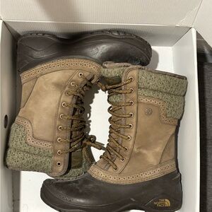 The North Face Brown and Black Boots
